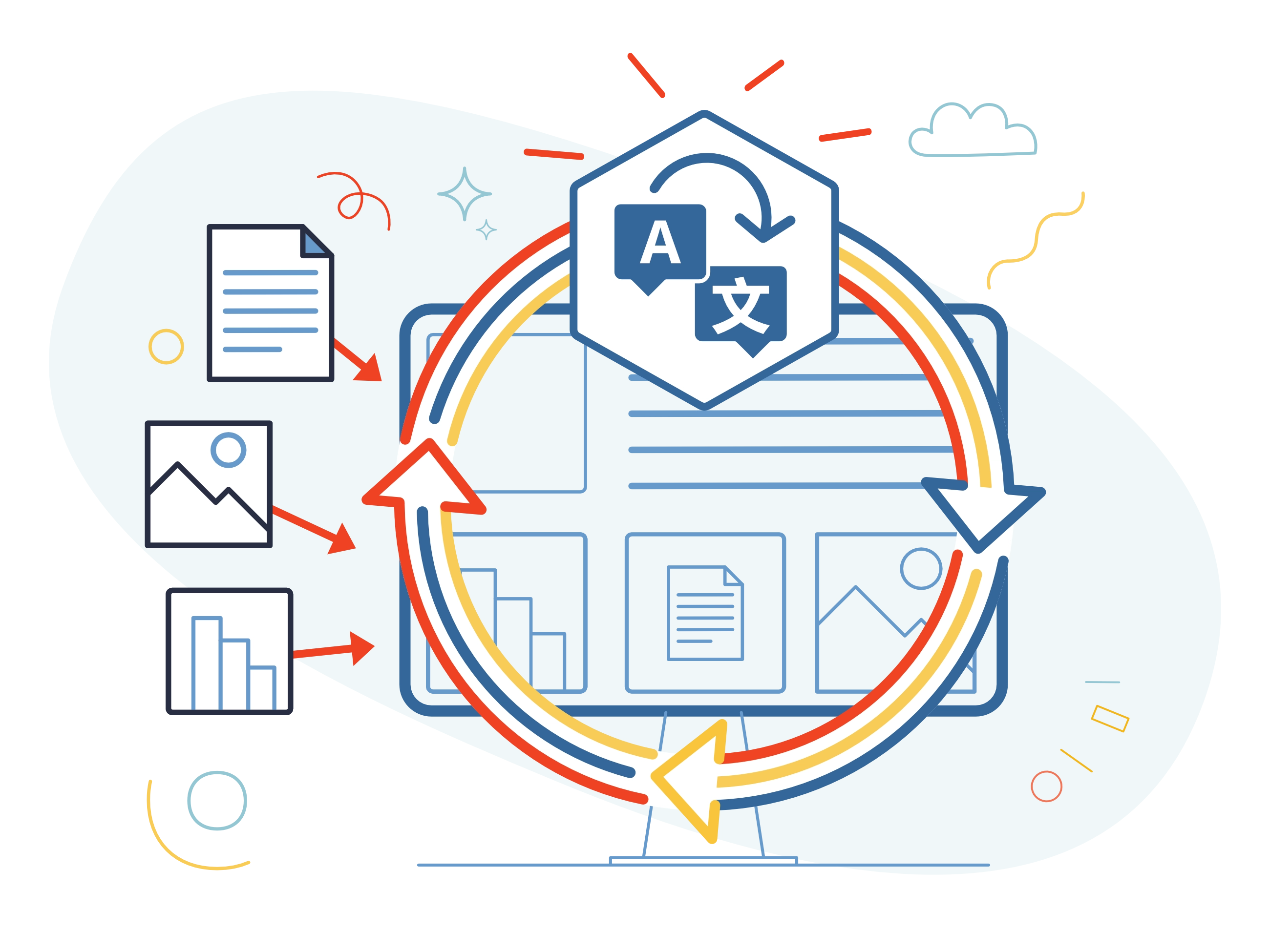 illustration of the process automation